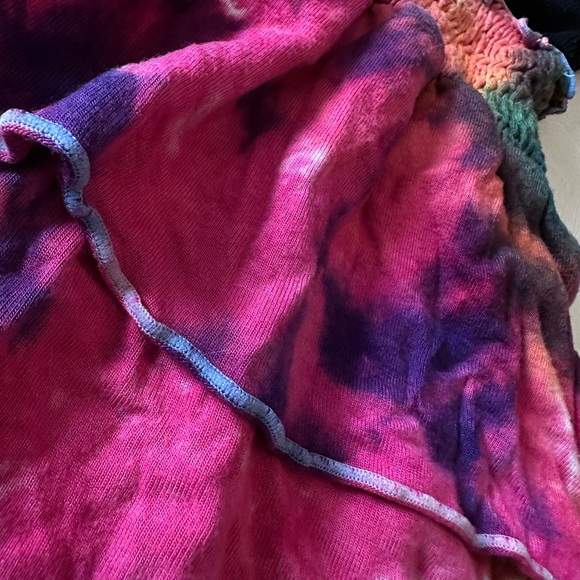 Flowers by Zoe Black and Rainbow Tie-Dye Long Sleeve Dress - Picture 4 of 9